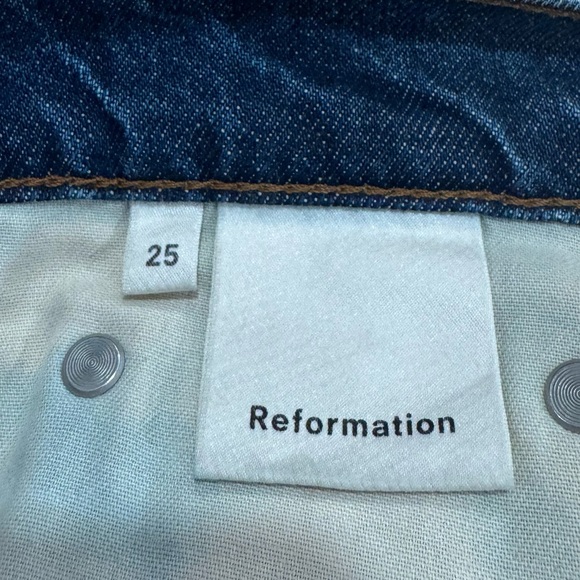 Reformation Women Slim Denim Jean Size 25 - Picture 4 of 6